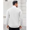 imageCOOFANDY Mens Cardigan Sweaters with Button Lightweight Casual V Neck Long Sleeve Pockets Knitted SweaterWhite