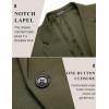 imageCOOFANDY Mens Casual Blazer Jacket One Button Suit Jackets Lightweight Knit Sport CoatArmy Green
