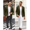 imageCOOFANDY Mens Casual Blazer Jacket One Button Suit Jackets Lightweight Knit Sport CoatArmy Green