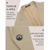 imageCOOFANDY Mens Casual Blazer Jacket One Button Suit Jackets Lightweight Knit Sport CoatBeige