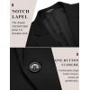 imageCOOFANDY Mens Casual Blazer Jacket One Button Suit Jackets Lightweight Knit Sport CoatBlack