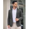 imageCOOFANDY Mens Casual Blazer Jacket One Button Suit Jackets Lightweight Knit Sport CoatDark Gray