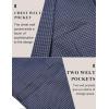 imageCOOFANDY Mens Casual Blazer Jacket One Button Suit Jackets Lightweight Knit Sport CoatGridblue
