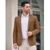 imageCOOFANDY Mens Casual Blazer Jacket One Button Suit Jackets Lightweight Knit Sport CoatKhaki