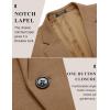 imageCOOFANDY Mens Casual Blazer Jacket One Button Suit Jackets Lightweight Knit Sport CoatKhaki