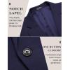 imageCOOFANDY Mens Casual Blazer Jacket One Button Suit Jackets Lightweight Knit Sport CoatNavy Blue