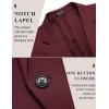 imageCOOFANDY Mens Casual Blazer Jacket One Button Suit Jackets Lightweight Knit Sport CoatWine Red