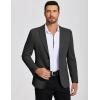imageCOOFANDY Mens Casual Blazer Knit Sport Coat Lightweight Two Button Suit JacketDark Grey