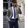 imageCOOFANDY Mens Casual Blazer Knit Sport Coat Lightweight Two Button Suit JacketGrey