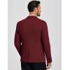 imageCOOFANDY Mens Casual Blazer Knit Sport Coat Lightweight Two Button Suit JacketWine Red
