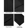 imageCOOFANDY Mens Casual Blazer Lightweight Slim Fit Suit Jacket Two Button Cotton Sport CoatsBlack