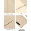 imageCOOFANDY Mens Casual Blazer Lightweight Slim Fit Suit Jacket Two Button Cotton Sport CoatsKhaki