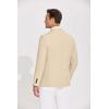 imageCOOFANDY Mens Casual Blazer Lightweight Slim Fit Suit Jacket Two Button Cotton Sport CoatsKhaki
