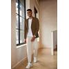imageCOOFANDY Mens Casual Blazer Lightweight Slim Fit Suit Jacket Two Button Cotton Sport CoatsLight Brown