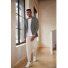 imageCOOFANDY Mens Casual Blazer Lightweight Slim Fit Suit Jacket Two Button Cotton Sport CoatsLight Grey