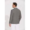 imageCOOFANDY Mens Casual Blazer Lightweight Slim Fit Suit Jacket Two Button Cotton Sport CoatsLight Grey