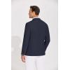 imageCOOFANDY Mens Casual Blazer Lightweight Slim Fit Suit Jacket Two Button Cotton Sport CoatsNavy Blue