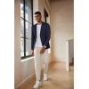 imageCOOFANDY Mens Casual Blazer Lightweight Slim Fit Suit Jacket Two Button Cotton Sport CoatsNavy Blue