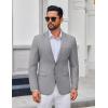 imageCOOFANDY Mens Casual Blazer Lightweight Sport Coats Two Buttons Slim Fit Suit Jacket for Business Wedding DressLight Grey