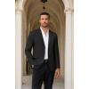 imageCOOFANDY Mens Casual Blazer Lightweight Suit Jacket Slim Fit Sport Coats for MenBlack
