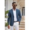 imageCOOFANDY Mens Casual Blazer Lightweight Suit Jacket Slim Fit Sport Coats for MenDark Blue
