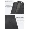 imageCOOFANDY Mens Casual Blazer One Button Sport Coat Slim Fit Lightweight Suit Blazer JacketDeep Grey