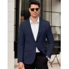 imageCOOFANDY Mens Casual Blazer Regular Fit Lightweight Sport Coats One Button Suit Jacket Dress Blazer JacketsDark Blue