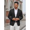 imageCOOFANDY Mens Casual Blazer Regular Fit Lightweight Two Button Sport Coat Suit JacketBlack