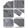imageCOOFANDY Mens Casual Blazer Regular Fit Sport Coat Lightweight Two Buttons Suit JacketGrey