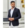 imageCOOFANDY Mens Casual Blazer Regular Fit Sport Coat Lightweight Two Buttons Suit JacketNavy Blue