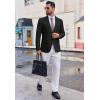 imageCOOFANDY Mens Casual Blazer Regular Fit Two Button Lightweight Sport Coats Business Suit JacketBlack