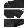 imageCOOFANDY Mens Casual Blazer Regular Fit Two Button Lightweight Sport Coats Business Suit JacketBlack