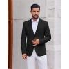 imageCOOFANDY Mens Casual Blazer Regular Fit Two Button Lightweight Sport Coats Business Suit JacketBlack