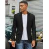 imageCOOFANDY Mens Casual Blazer Regular Fit Two Button Lightweight Sport Coats Business Suit JacketBlack