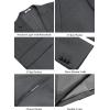 imageCOOFANDY Mens Casual Blazer Regular Fit Two Button Lightweight Sport Coats Business Suit JacketDrak Grey