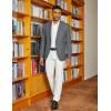 imageCOOFANDY Mens Casual Blazer Regular Fit Two Button Lightweight Sport Coats Business Suit JacketLight Grey