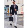 imageCOOFANDY Mens Casual Blazer Regular Fit Two Button Lightweight Sport Coats Business Suit JacketNavy Blue