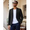 imageCOOFANDY Mens Casual Blazer Slim Fit Lightweight Sport Coat One Button Suit JacketBlack