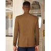 imageCOOFANDY Mens Casual Blazer Slim Fit Lightweight Sport Coat One Button Suit JacketBrown