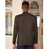 imageCOOFANDY Mens Casual Blazer Slim Fit Lightweight Sport Coat One Button Suit JacketDark Brown