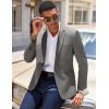 imageCOOFANDY Mens Casual Blazer Slim Fit Lightweight Sport Coat One Button Suit JacketGray