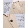 imageCOOFANDY Mens Casual Blazer Slim Fit Lightweight Sport Coat One Button Suit JacketLight Beige