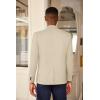 imageCOOFANDY Mens Casual Blazer Slim Fit Lightweight Sport Coat One Button Suit JacketLight Beige