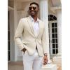 imageCOOFANDY Mens Casual Blazer Slim Fit Sport Coats One Button Stylish Business Suit JacketBeige
