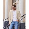 imageCOOFANDY Mens Casual Blazer Slim Fit Sport Coats One Button Stylish Business Suit JacketBeige