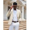 imageCOOFANDY Mens Casual Blazer Slim Fit Sport Coats One Button Stylish Business Suit JacketBeige