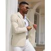 imageCOOFANDY Mens Casual Blazer Slim Fit Sport Coats One Button Stylish Business Suit JacketBeige