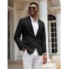 imageCOOFANDY Mens Casual Blazer Slim Fit Sport Coats One Button Stylish Business Suit JacketBlack
