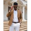 imageCOOFANDY Mens Casual Blazer Slim Fit Sport Coats One Button Stylish Business Suit JacketBrown