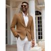 imageCOOFANDY Mens Casual Blazer Slim Fit Sport Coats One Button Stylish Business Suit JacketBrown